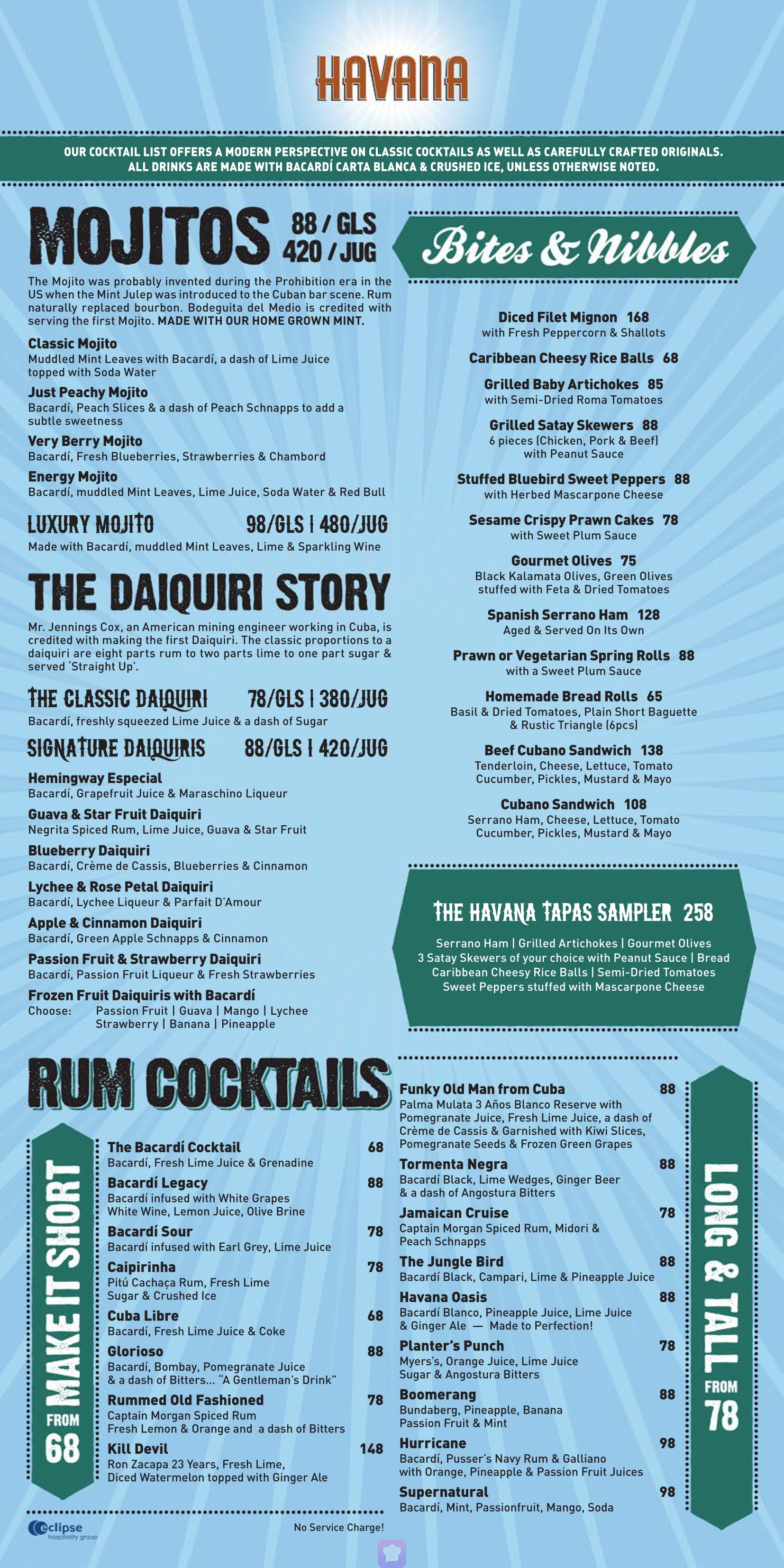 old havana menu old havana menu
