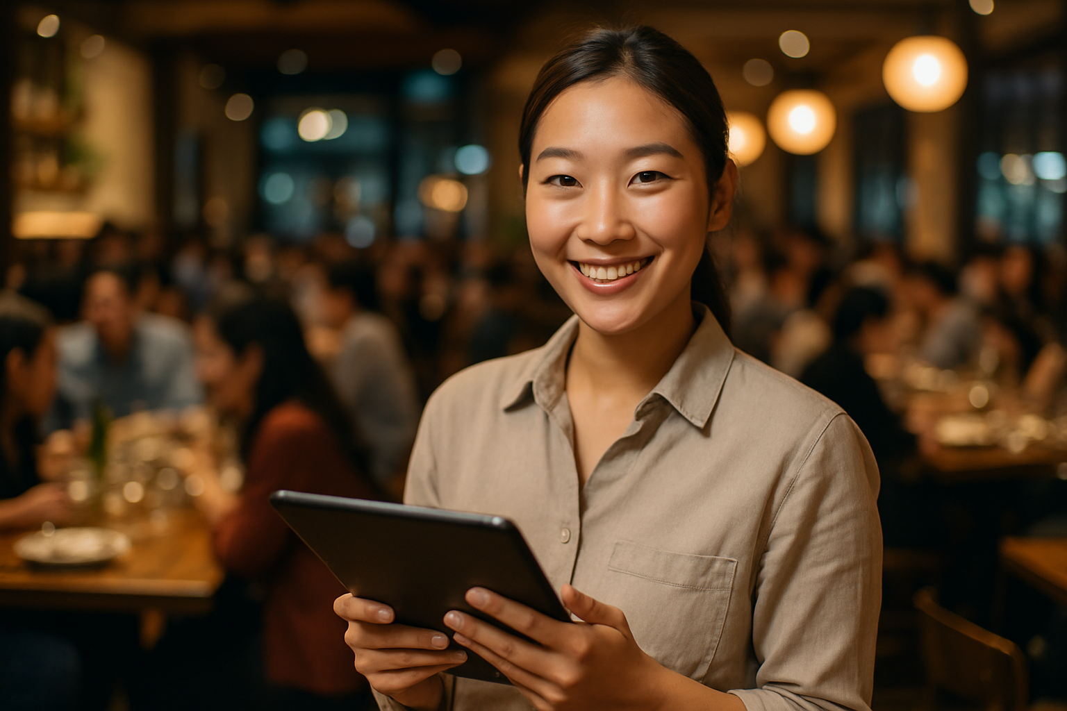 Interface d’un système moderne de réservation et de gestion des tables pour restaurant